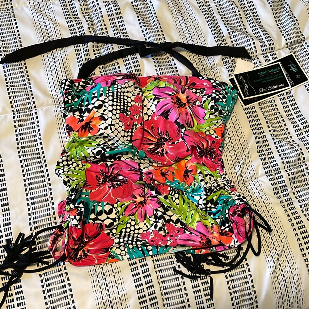 Tankini Tropical Print Top